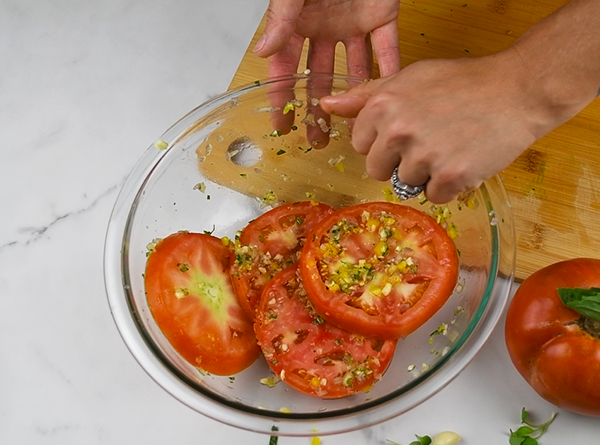 Marinated Tomato Sandwich - Step 2